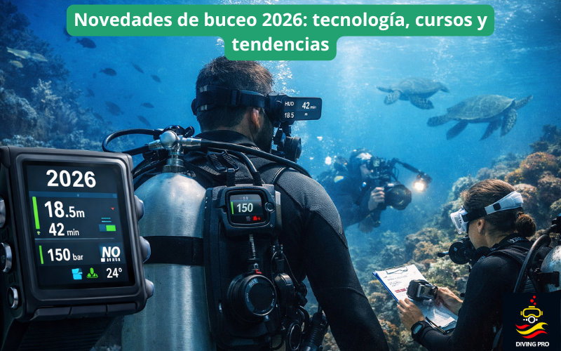 Novedades de buceo 2026: tecnología, cursos y tendencias Novedades de buceo 2026