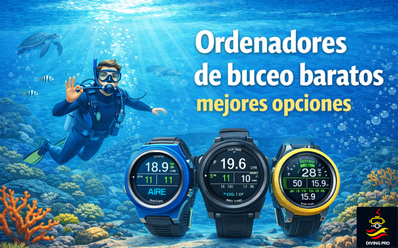 Ordenadores de buceo baratos: mejores opciones Ordenadores de buceo baratos