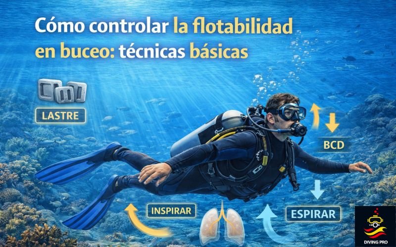 Cómo controlar la flotabilidad en buceo