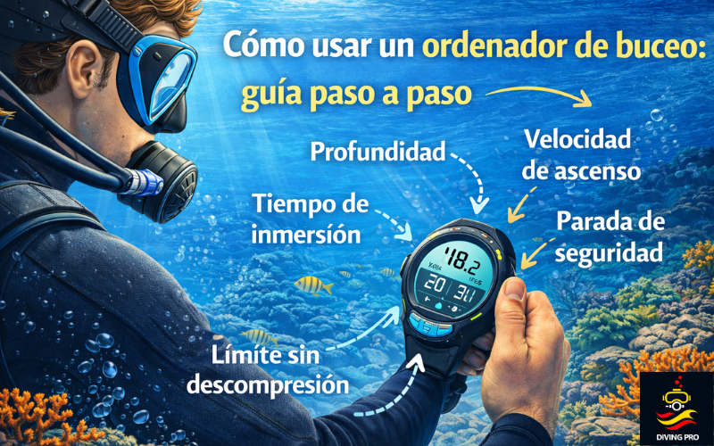 Cómo usar un ordenador de buceo: guía paso a paso Cómo usar un ordenador de buceo