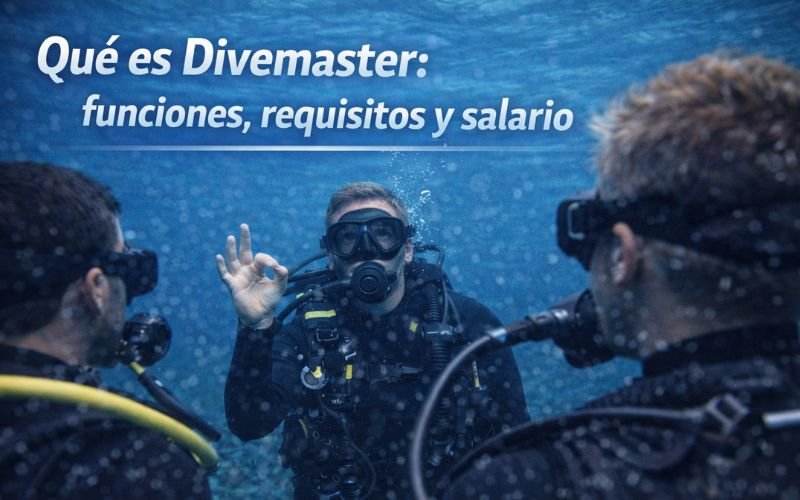 Qué es Divemaster: funciones, requisitos y salario