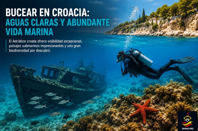 Bucear en Croacia: aguas claras y abundante vida marina