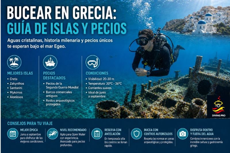 Bucear en Grecia