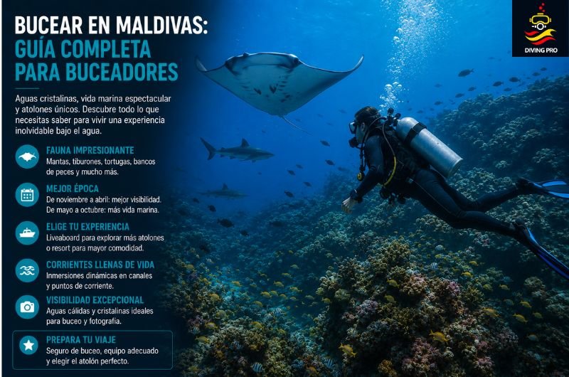 Bucear en Maldivas: guía completa para buceadores