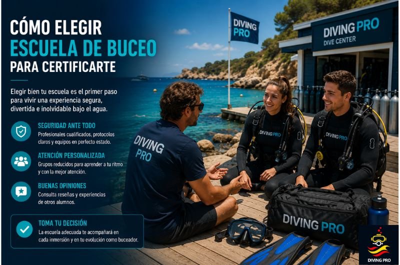 Cómo elegir escuela de buceo