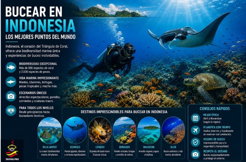 Bucear en Indonesia: los mejores puntos del mundo