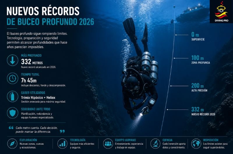 Nuevos récords de buceo profundo 2026