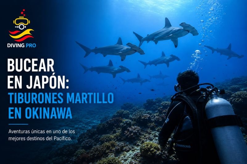 Bucear en Japón: tiburones martillo en Okinawa Bucear en Japón