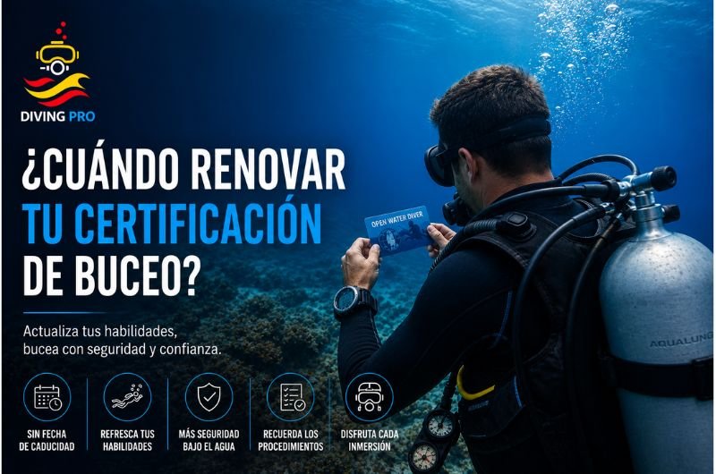 Cuándo renovar tu certificación de buceo Renovar tu certificación de buceo