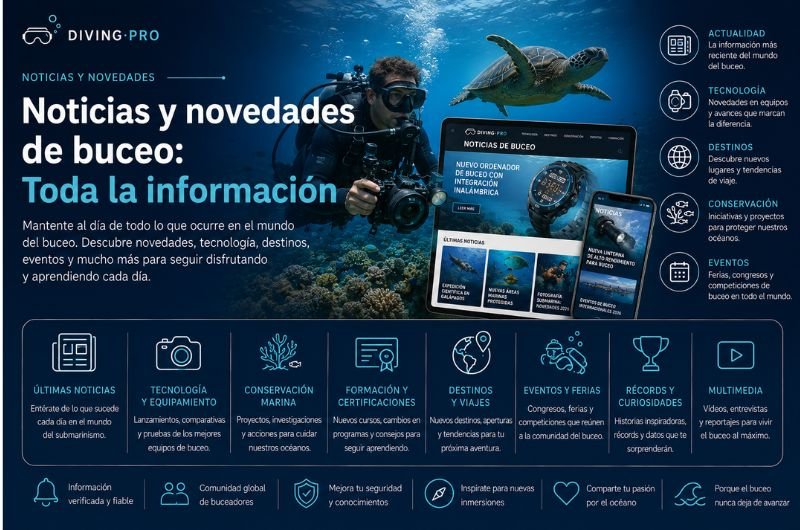 Noticias y novedades de buceo: Toda la información Noticias y novedades de buceo
